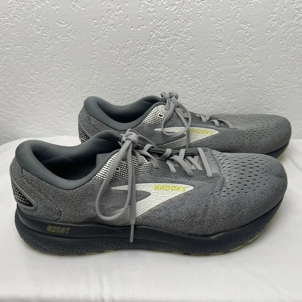 Brooks Ghost 16 Mens 14 (4E) Gray Activewear Running Training Style 1104184E040